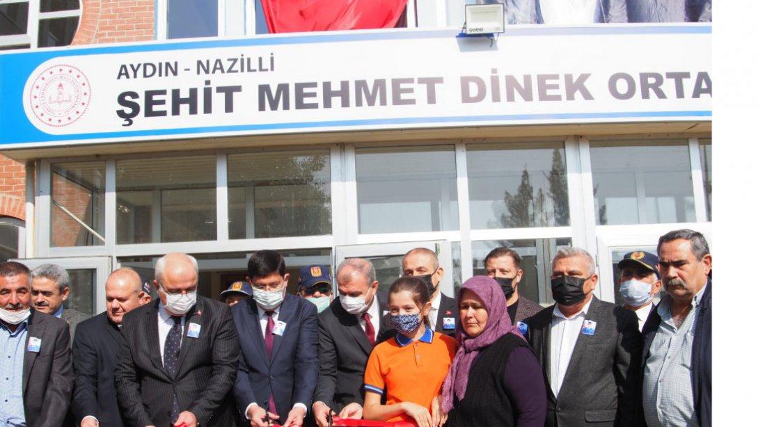 Şehit Mehmet DİNEK'in İsmi Nazilli Zafer Ortaokulu'na törenle verildi