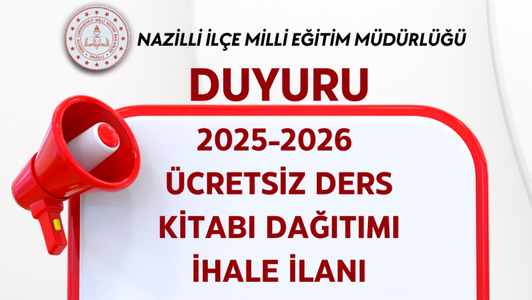 ÜCRETSİZ DERS KİTABI DAĞITIMI İHALE İLANI (2025-2026)